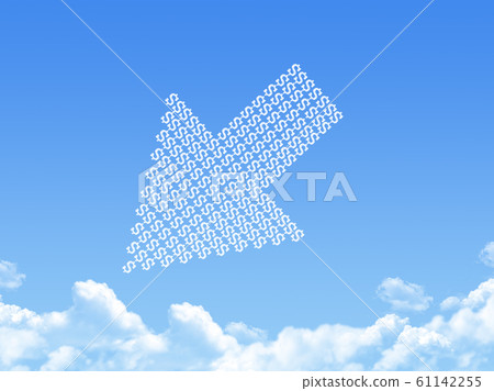 Business down shiny chart cloud shape Business down shiny chart cloud shape 61142255
