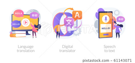 Multi-language translation devices vector concept metaphors. Multi-language translation devices vector concept metaphors. 61143071