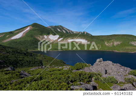 Hakuba Ooike and Mt. Hakuba Ooike and Mt. 61143182