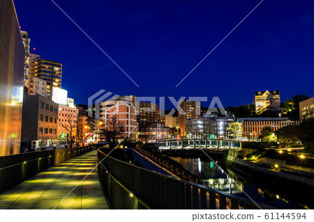 Night view of waterside forest park (Hagoro Moshi) [Nagasaki City] 61144594