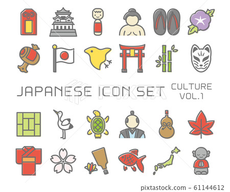 Japanese icon culture vol.1 - Stock Illustration [61144612] - PIXTA