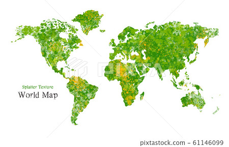 時尚的世界地圖飛濺的油漆濺紋理 時尚的世界地圖飛濺的油漆濺紋理 61146099