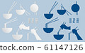 Design Noodle Shop Symbol in blue tone 61147126