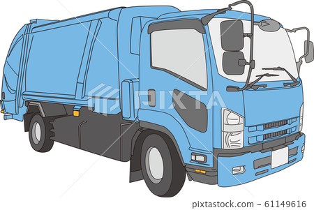 Garbage truck illustration Garbage truck illustration 61149616
