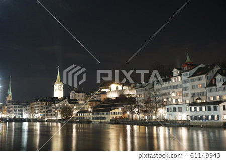 蘇黎世的夜景 蘇黎世的夜景 61149943