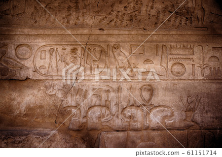 hieroglyph texture from Egypt karnak 61151714