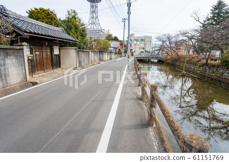 Scenery of the castle town Sawabata River Shiraishi City, Miyagi Prefecture 61151769