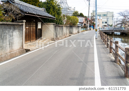 Scenery of the castle town Sawabata River Shiraishi City, Miyagi Prefecture 61151770