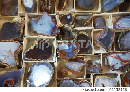 color agate mineral collection 61152158