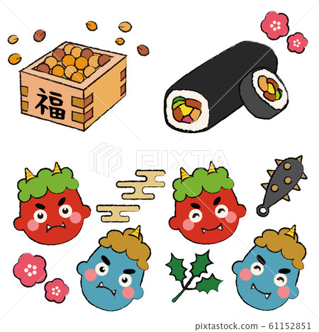 節分 插圖素材 圖庫