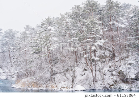 Winter Goshikinuma (Bisammonuma), Kitashiobara Village, Fukushima Prefecture 61155864