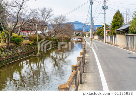 Scenery of the castle town Sawabata River Shiraishi City, Miyagi Prefecture 61155958