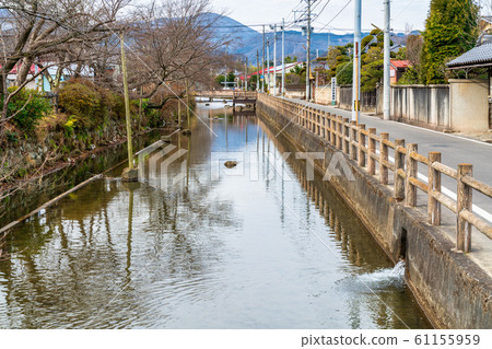 Scenery of the castle town Sawabata River Shiraishi City, Miyagi Prefecture 61155959