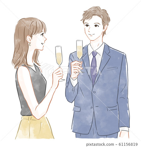 Man and woman with glasses 61156819