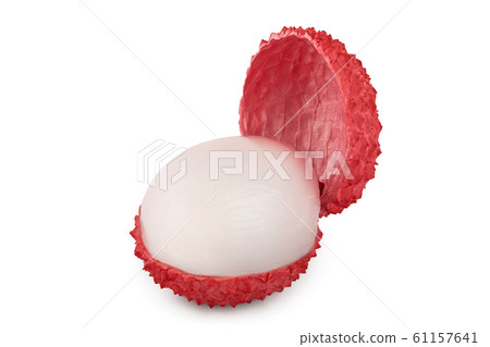 lychee fruit isolated on white background with clipping path and full depth of field lychee fruit isolated on white background with clipping path and full depth of field 61157641