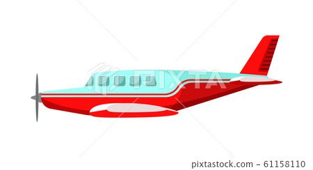 Commercial airplane flat vector illustrations Commercial airplane flat vector illustrations 61158110