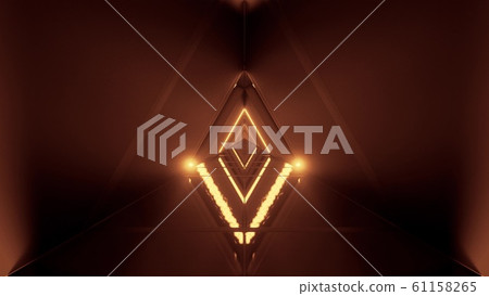 glowing triangle space ship temple tunnel corridor in futuristic sci-fi style with reflective glass bottom 3d illustration background wallpaper glowing triangle space ship temple tunnel corridor in futuristic sci-fi style with reflective glass bottom 3d illustration background wallpaper 61158265