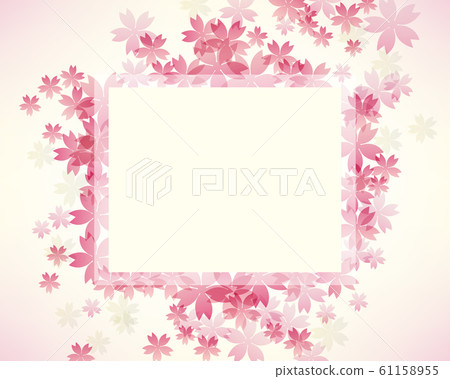 Cherry background frame - Stock Illustration [61158955] - PIXTA