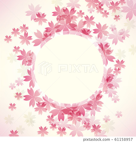 Cherry background frame - Stock Illustration [61158957] - PIXTA