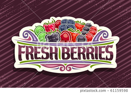 Vector logo for Fresh Berries 61159598