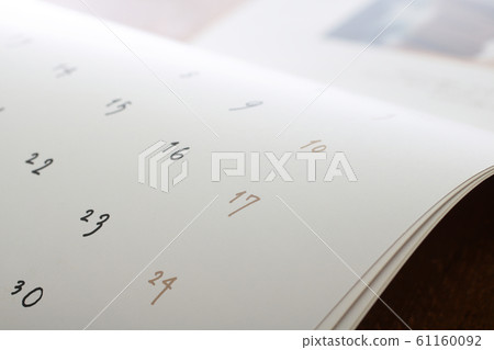 Calendar and pin Calendar and pin 61160092
