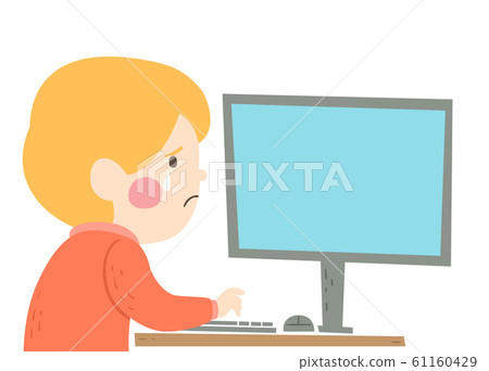 Kid Boy Children Help Line Website Illustration Kid Boy Children Help Line Website Illustration 61160429