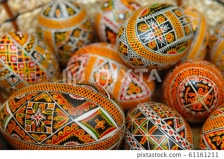 Many Easter eggs Many Easter eggs 61161211