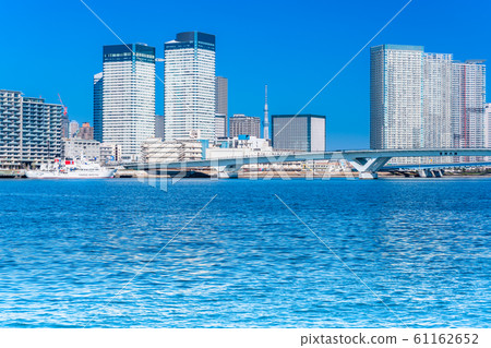 Tokyo Harumi Wharf and high-rise apartments 61162652