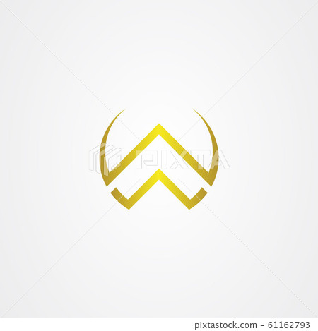Initial letter W or WW Logo icon design template - Stock Illustration ...