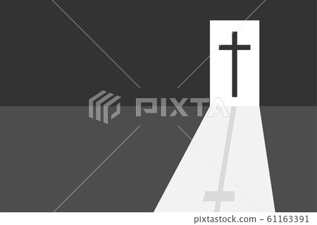 Your Way Out Is The Cross Of Jesus Christ The Stock Illustration