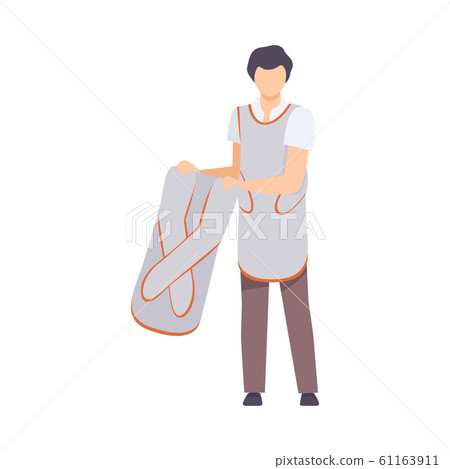 Male Radiologist Doctor Character in Lead Protection Apron Vector illustration Male Radiologist Doctor Character in Lead Protection Apron Vector illustration 61163911