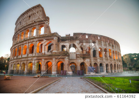 The Colosseum or Flavian Amphitheatre in Rome, 61164392