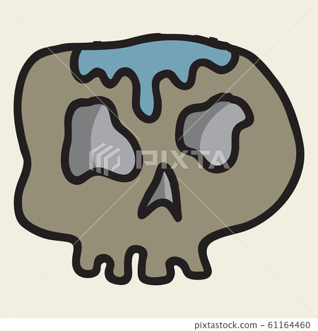 Skull in a vintage retro hand drawn woodcut etched or engraved style Skull in a vintage retro hand drawn woodcut etched or engraved style 61164460