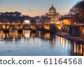 Rome overview with the Papal Basilica of St. Peter 61164568