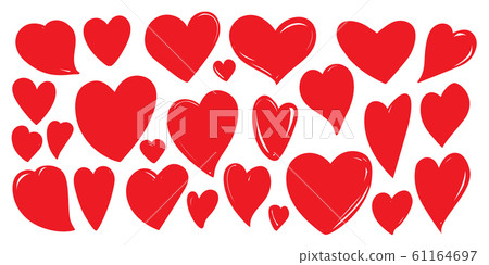 Heart love romantic valentine day red vector icon - Stock Illustration ...