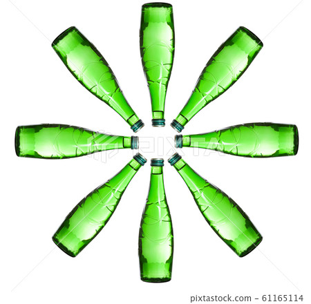 Beautifully Clear Lit Wine Bottle With Path 61165114