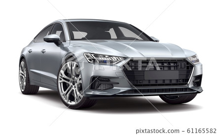 Executive car isolated on white background - Stock Illustration ...
