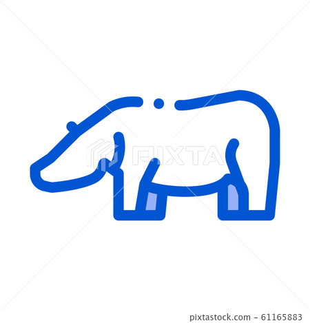 Hippo Icon Vector Outline Illustration Hippo Icon Vector Outline Illustration 61165883