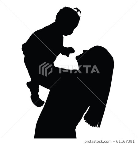 happy family, mom and baby 61167391