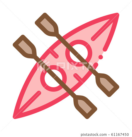 Canoe Canoeing Icon Vector Illustration Canoe Canoeing Icon Vector Illustration 61167450