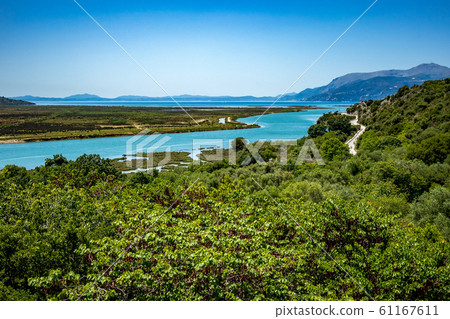 Butrint, Albania, high angle park spring view Butrint, Albania, high angle park spring view 61167611
