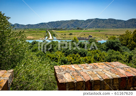 Butrint, Albania, high angle park spring view Butrint, Albania, high angle park spring view 61167620