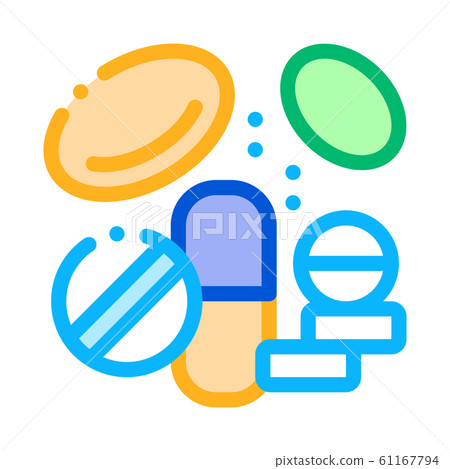 Medicines Supplements Icon Vector Illustration 61167794