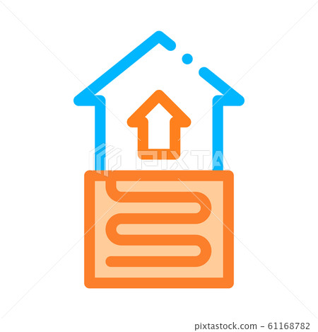 House Room Floor Heating Equipment Vector Icon 61168782