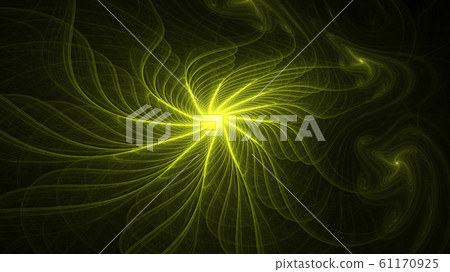 glowing green curved lines over dark Abstract Background space universe. Illustration glowing green curved lines over dark Abstract Background space universe. Illustration 61170925