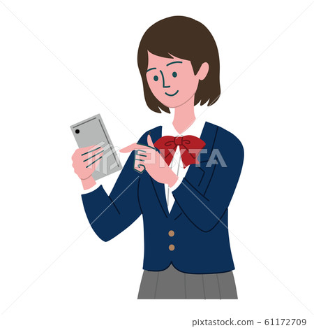 School uniforms, women, smartphones, mobile phones School uniforms, women, smartphones, mobile phones 61172709