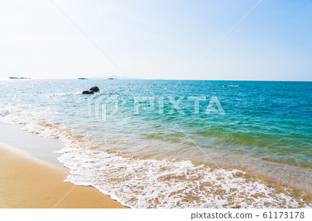 Beautiful outdoor with tropical beach sea ocean for holiday vacation Beautiful outdoor with tropical beach sea ocean for holiday vacation 61173178