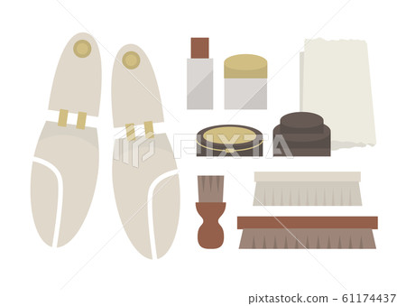 Vector shoe care set shoe shine 61174437