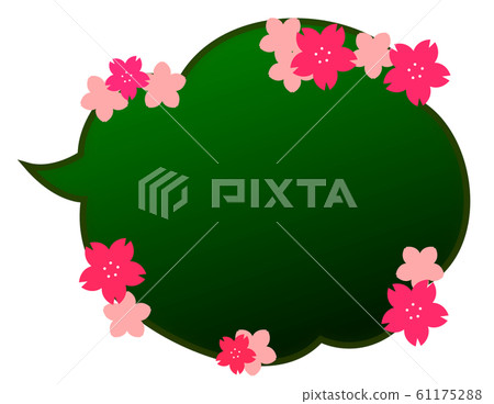 Cherry blossom on the blackboard Cherry blossom on the blackboard 61175288