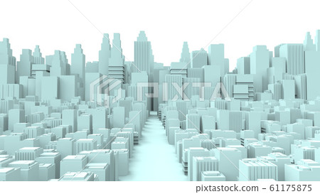 Urban Buildings Urban Image CG 16: 9 - Stock Illustration [61175875 ...